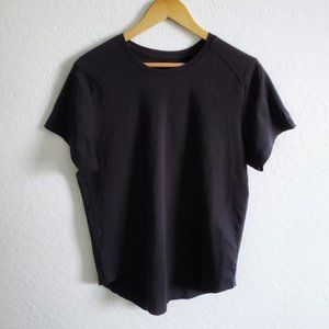 Mens Alphalete Lux Scoop Black T-Shirt